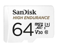 Karta pamięci microSD Sandisk 64GB microSDXC High Endurance UHS-I U3 V30